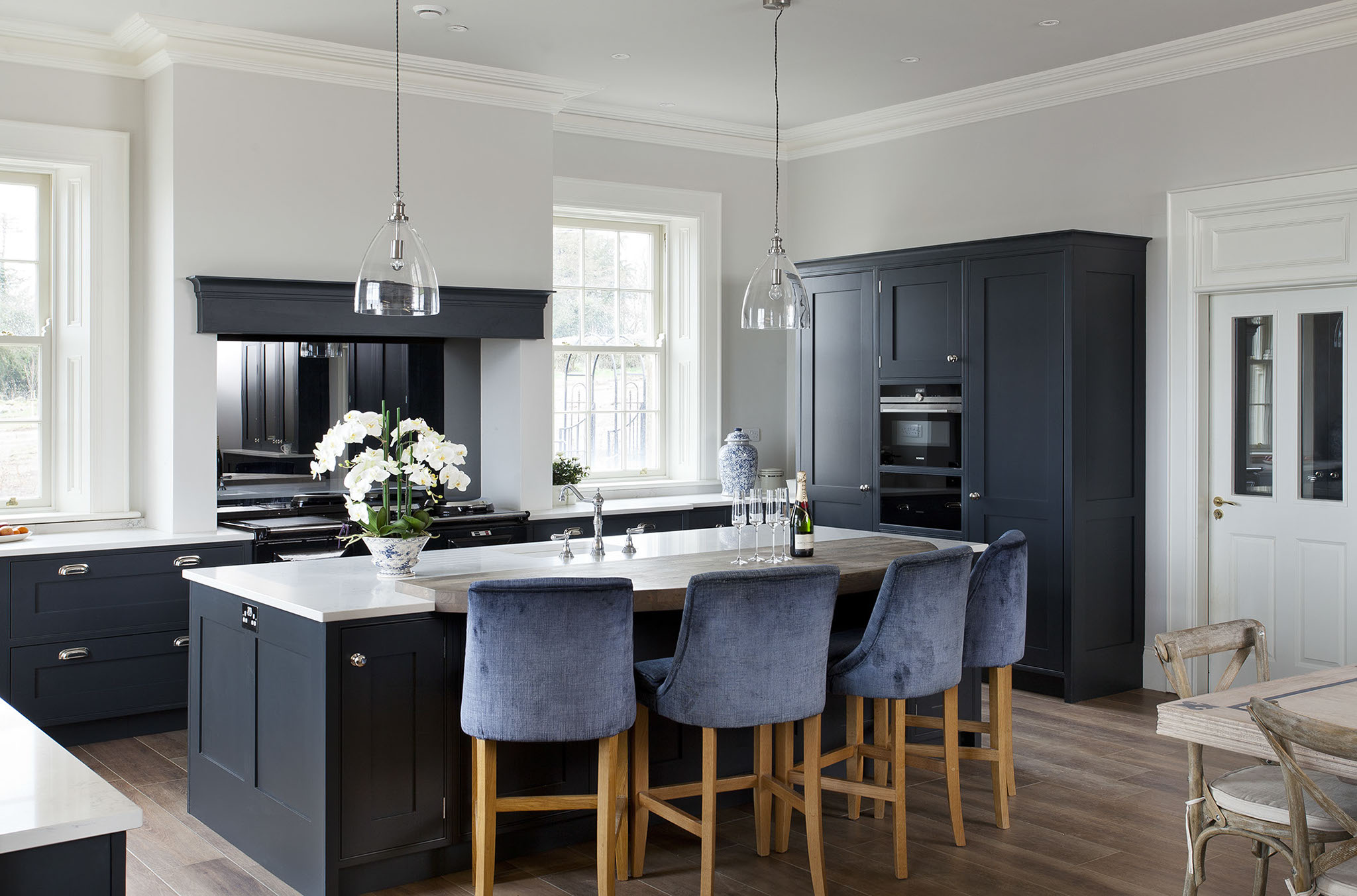 White and Oak schuller kitchen, in a victorian renovation