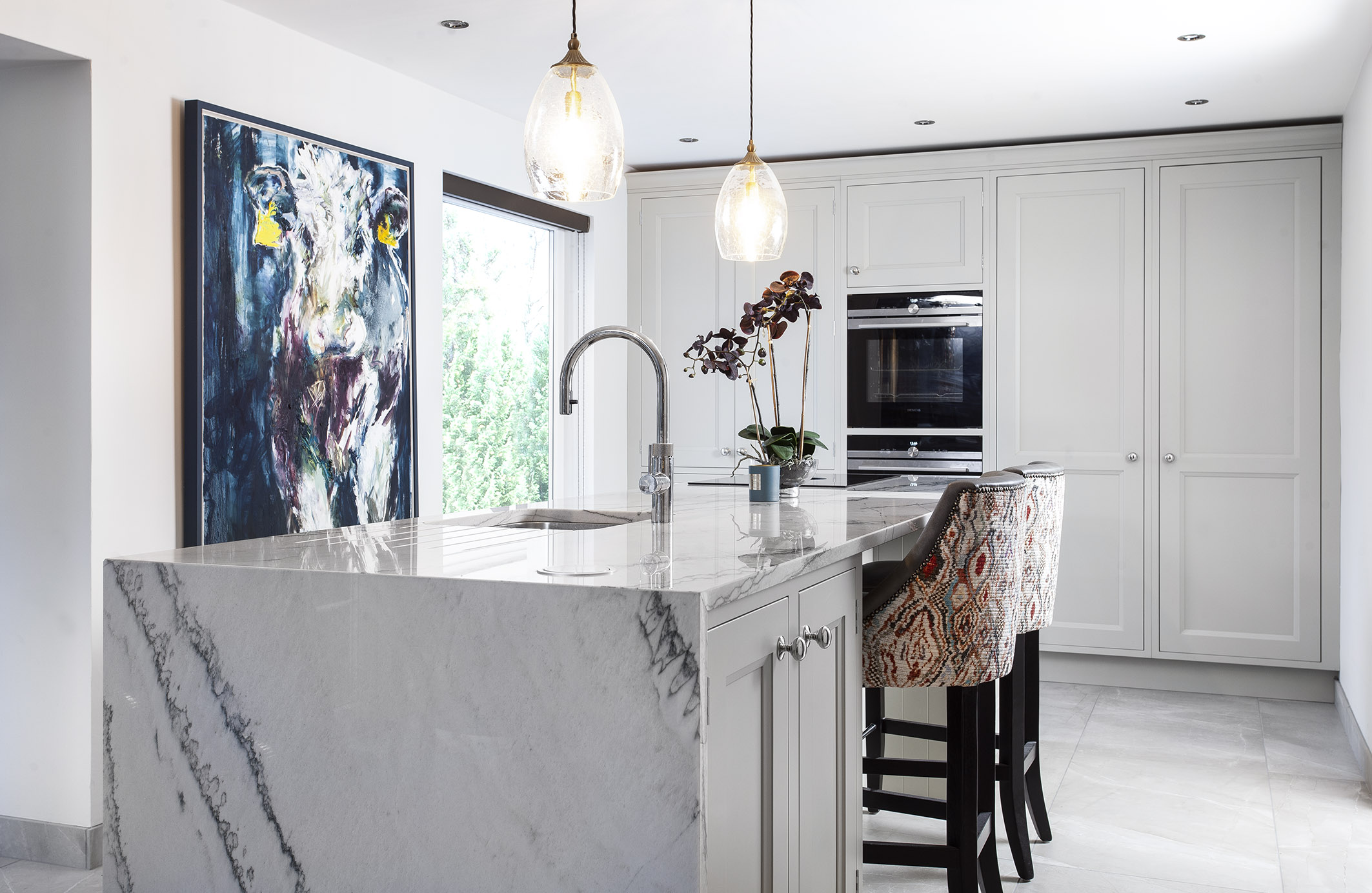 White and Oak schuller kitchen, in a victorian renovation