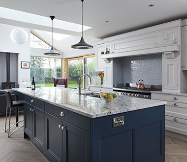 White and Oak schuller kitchen, in a victorian renovation