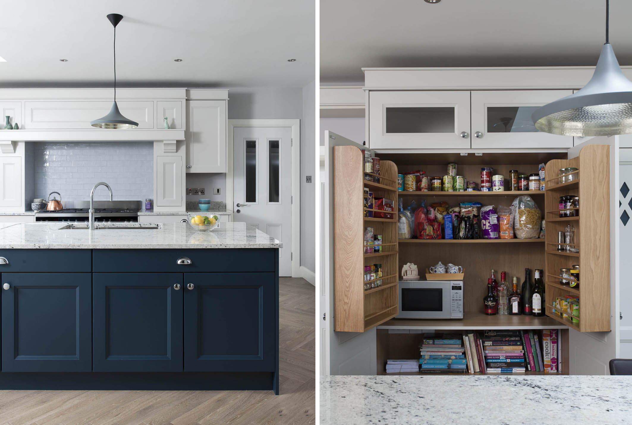 GREEN BLUE SCHULLER KITCHEN, SIEMENS APPLIANCES