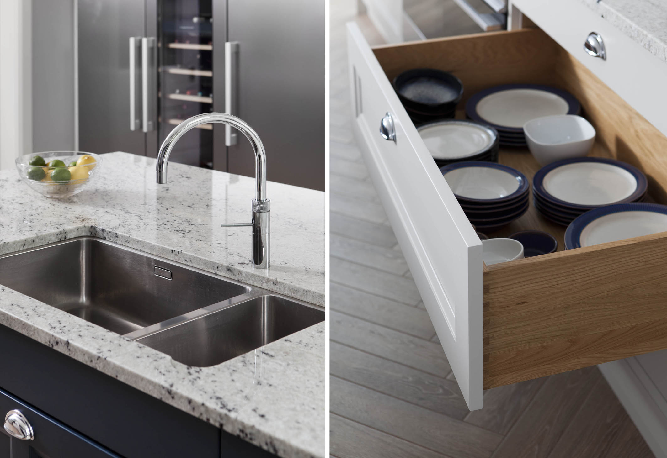 GREEN BLUE SCHULLER KITCHEN, SIEMENS APPLIANCES