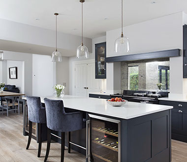 White and Oak schuller kitchen, in a victorian renovation