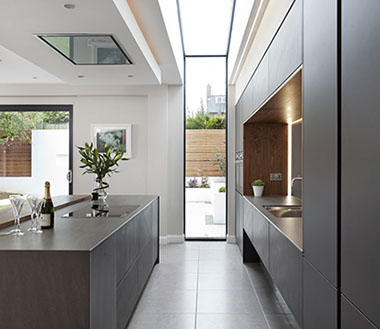 White and Oak schuller kitchen, in a victorian renovation