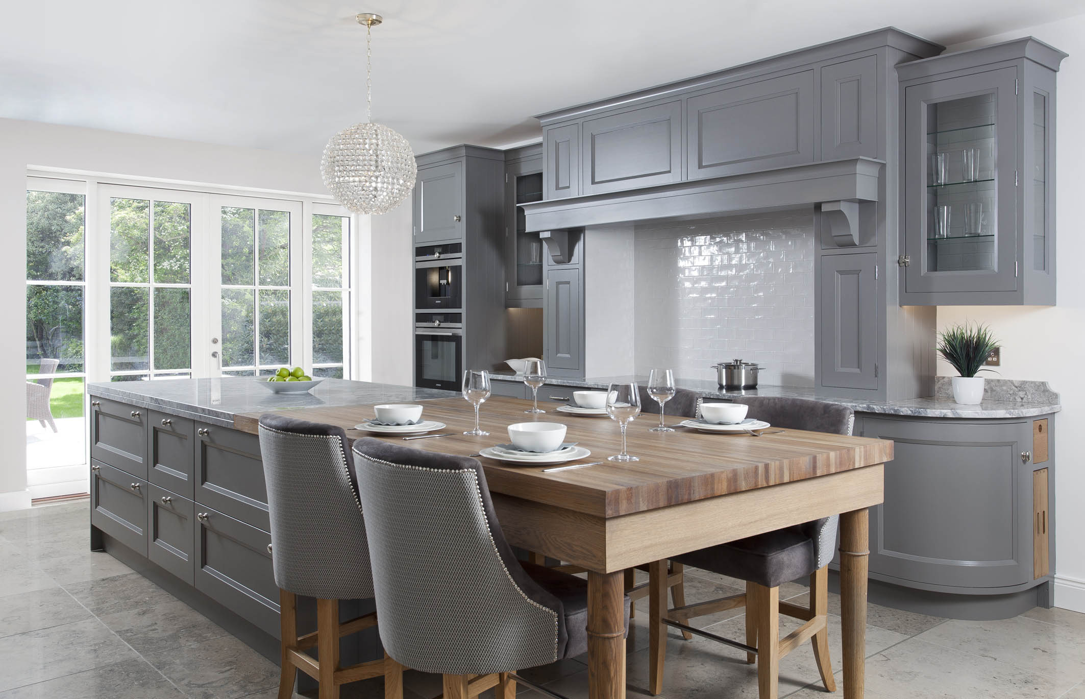 White and Oak schuller kitchen, in a victorian renovation