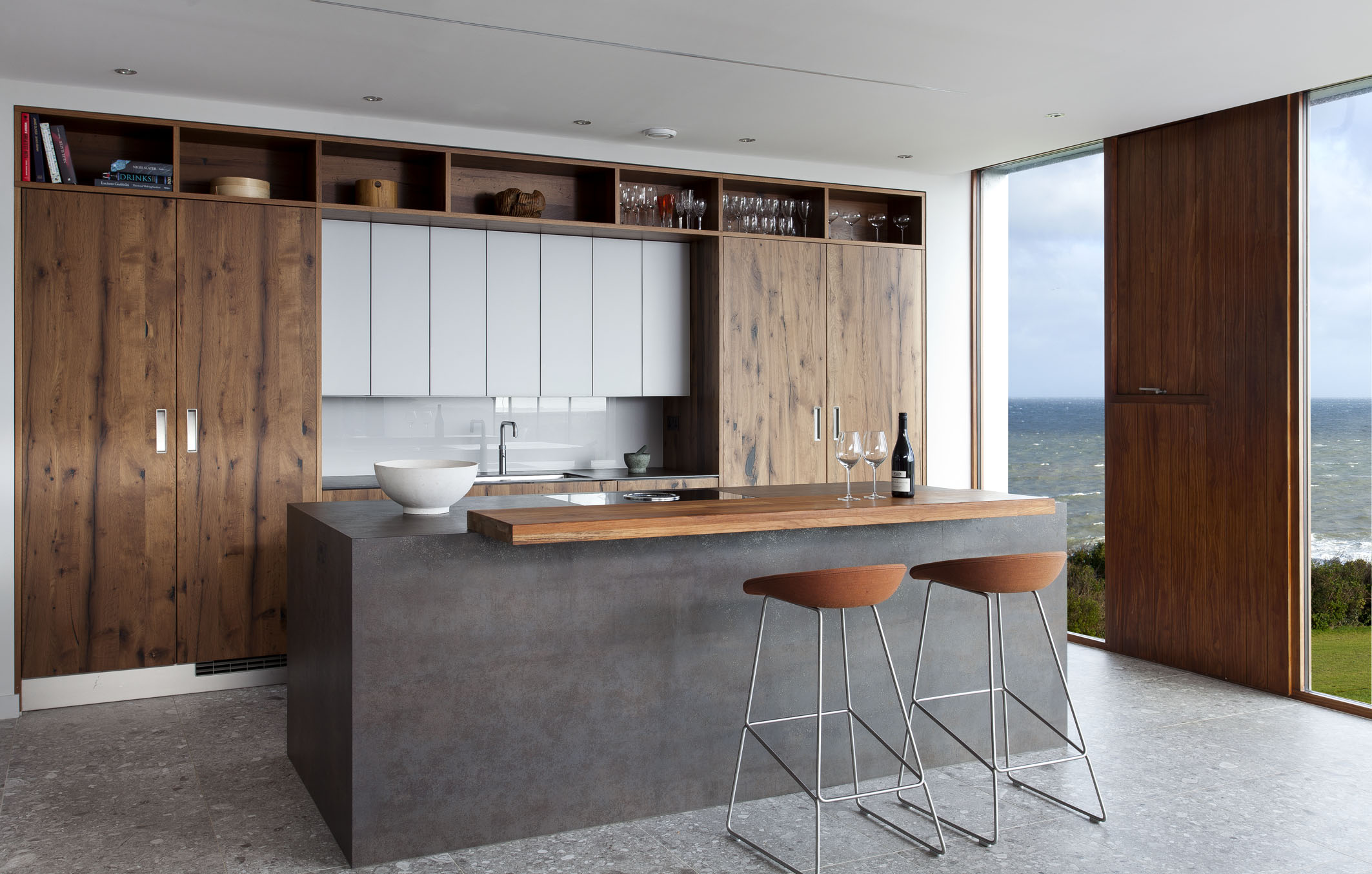 White and Oak schuller kitchen, in a victorian renovation