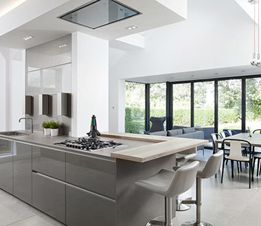 White and Oak schuller kitchen, in a victorian renovation