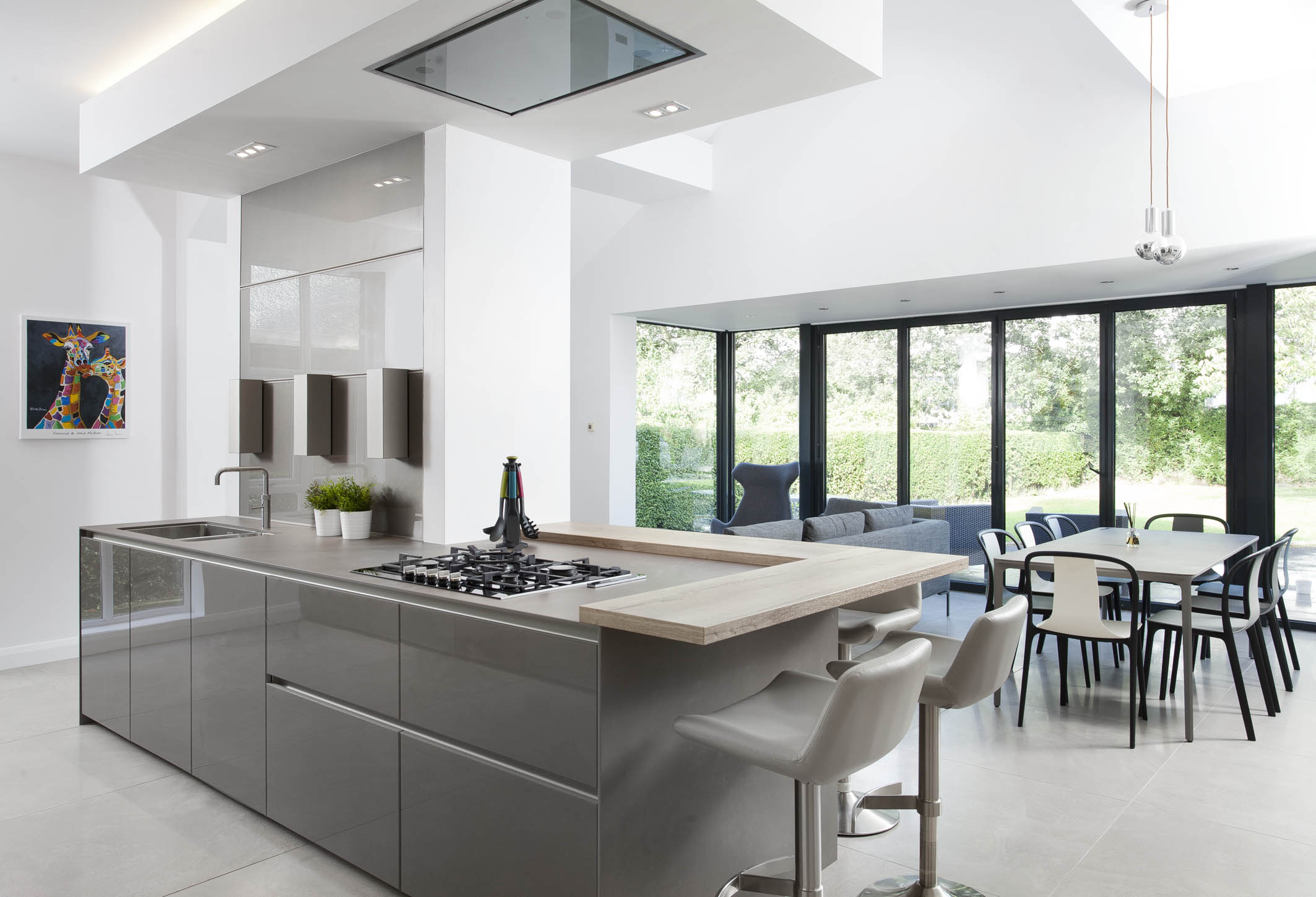 White and Oak schuller kitchen, in a victorian renovation