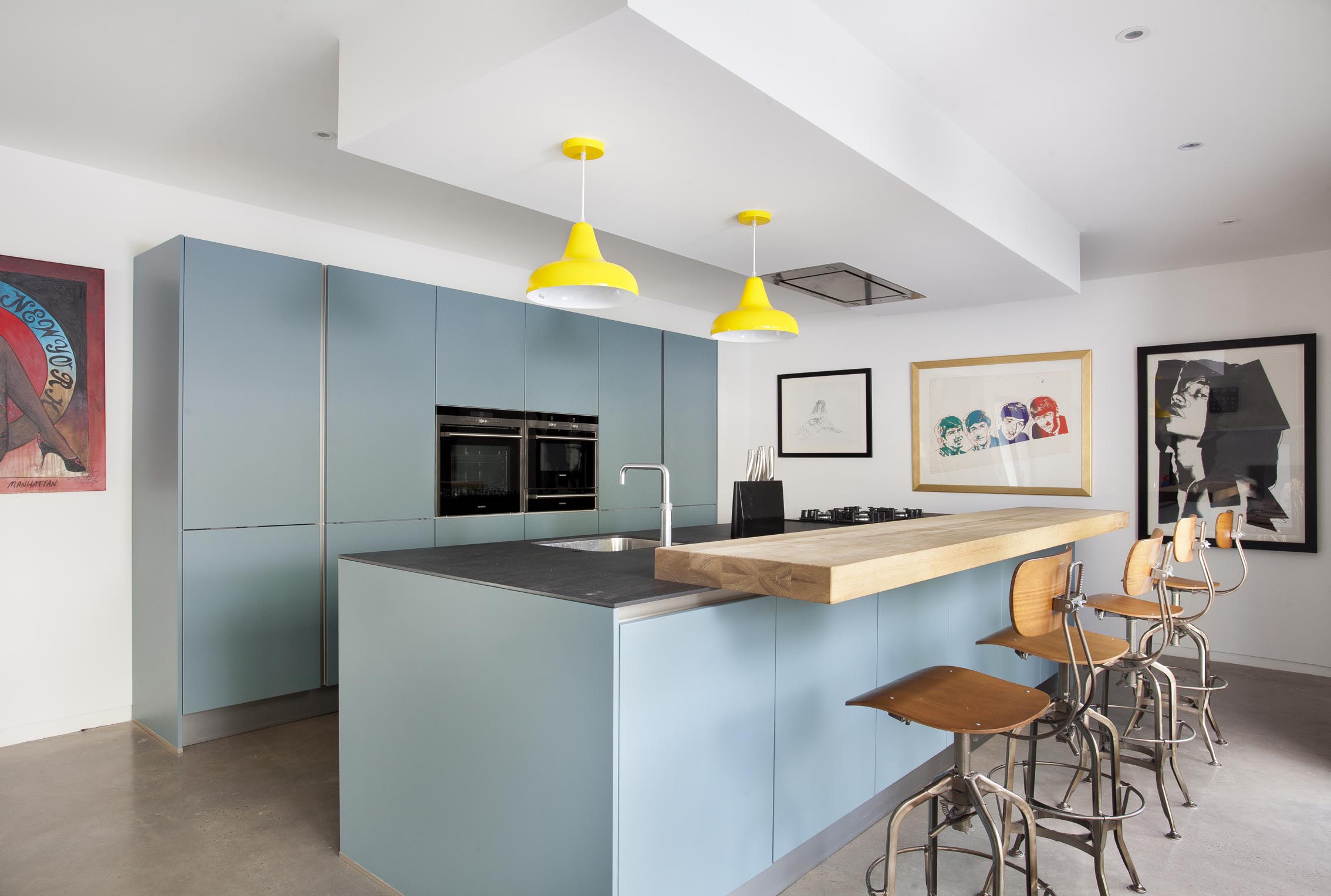 White and Oak schuller kitchen, in a victorian renovation