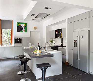 White and Oak schuller kitchen, in a victorian renovation