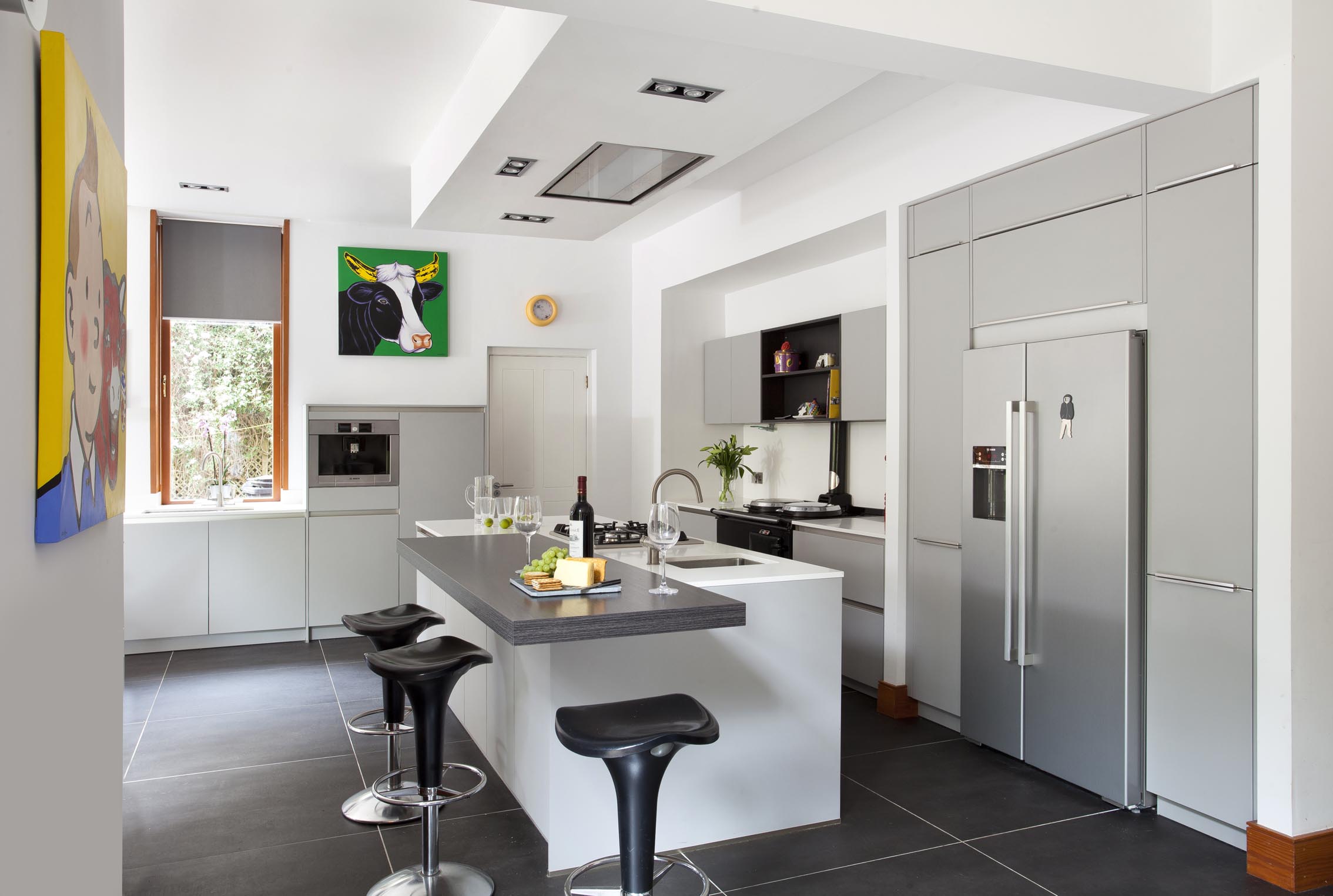 White and Oak schuller kitchen, in a victorian renovation