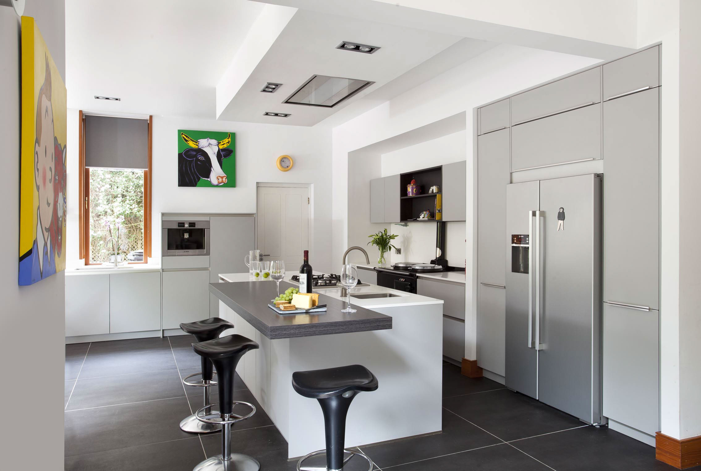 GREY SCHULLER KITCHEN WITH BLACK AGA