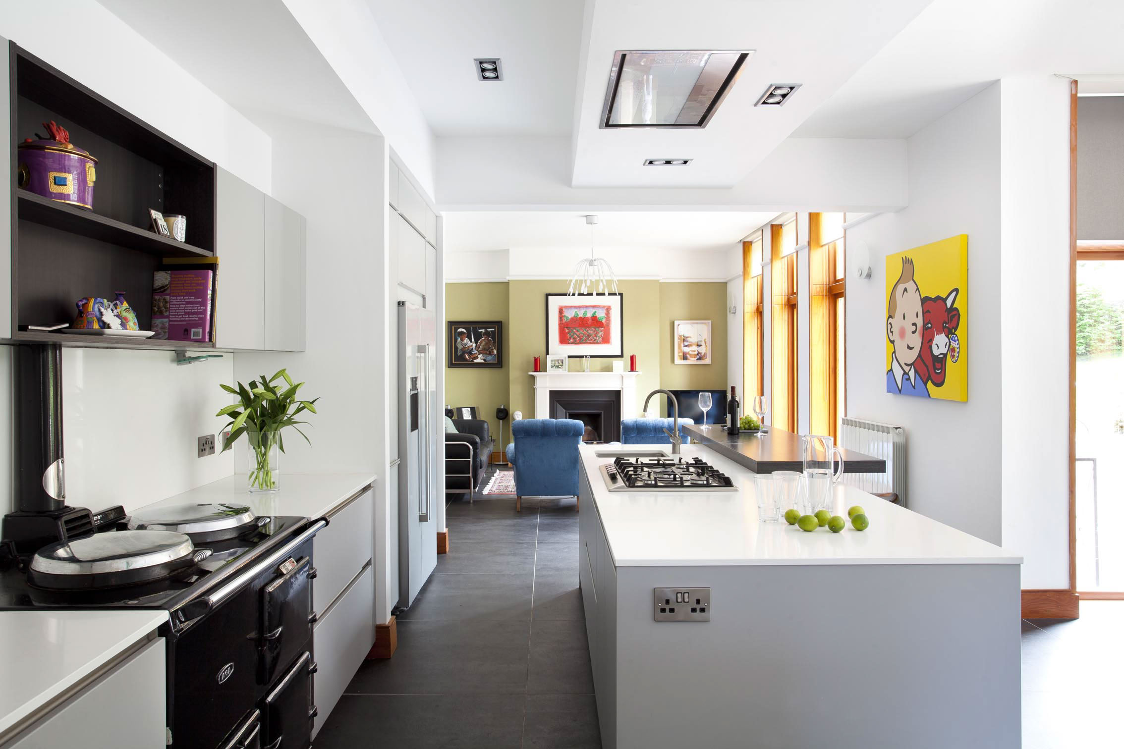 GREY SCHULLER KITCHEN TOWARDS LIVING AREA