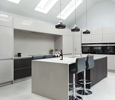 White and Oak schuller kitchen, in a victorian renovation