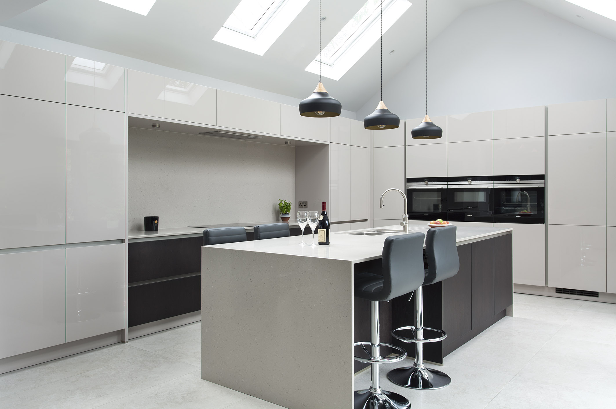 White and Oak schuller kitchen, in a victorian renovation