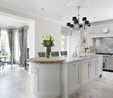 White and Oak schuller kitchen, in a victorian renovation