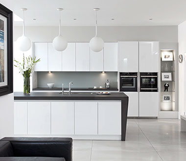 White and Oak schuller kitchen, in a victorian renovation