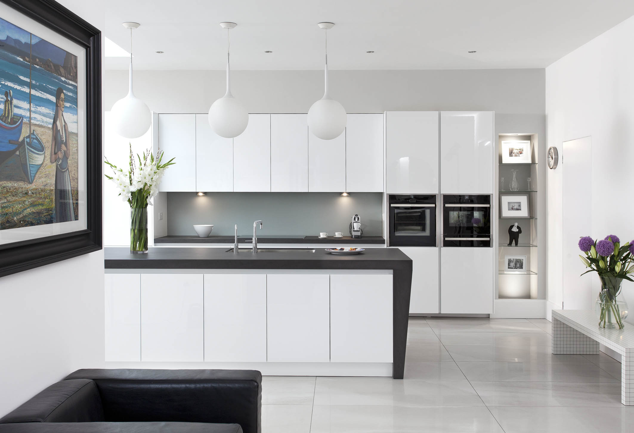 White and Oak schuller kitchen, in a victorian renovation