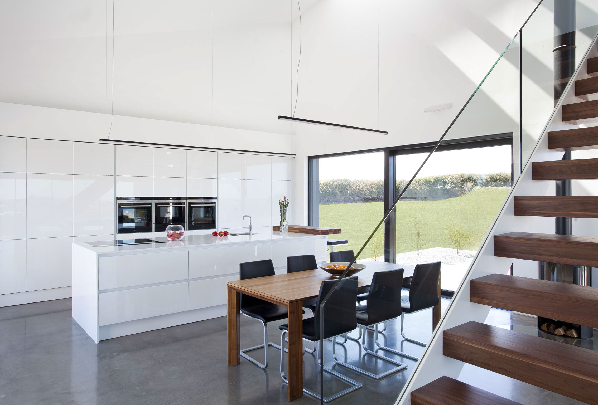 Hi gloss contemporary German kitchen