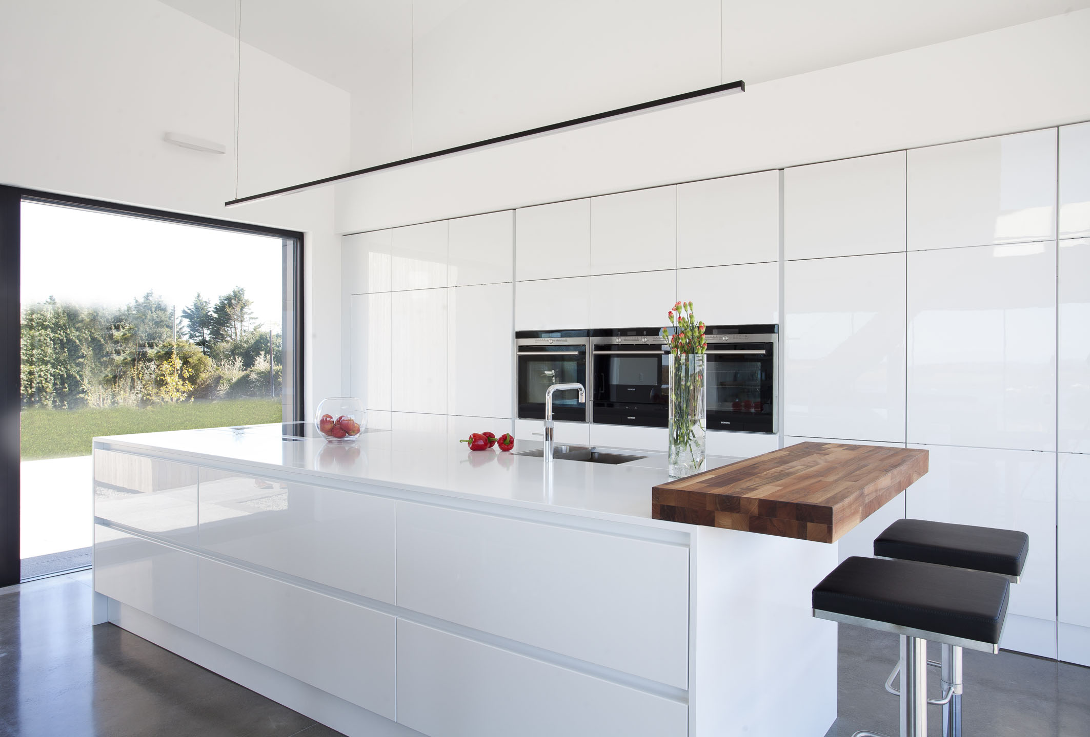 White and Oak schuller kitchen, in a victorian renovation